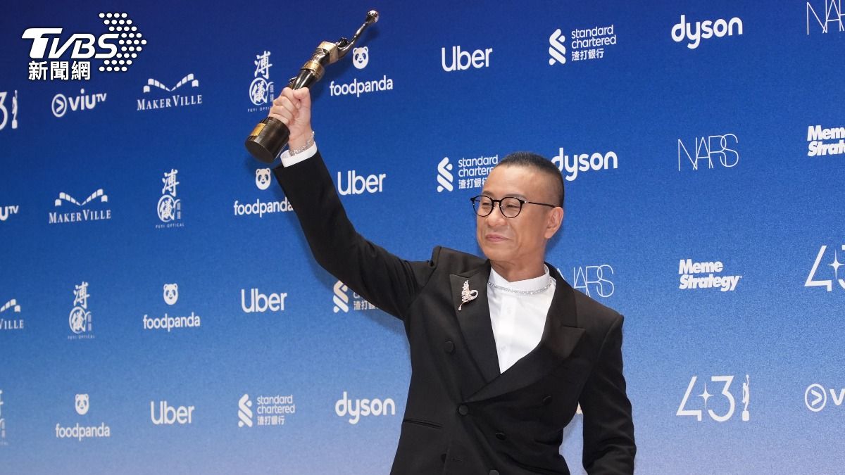 朱栢康以《破‧地獄》奪下第43屆最佳男配角獎。（圖／粘祐誠攝）