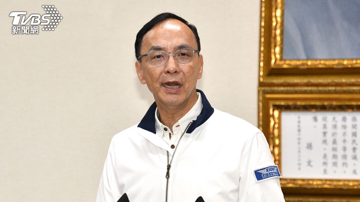 國民黨主席朱立倫。(圖/胡瑞麒攝)