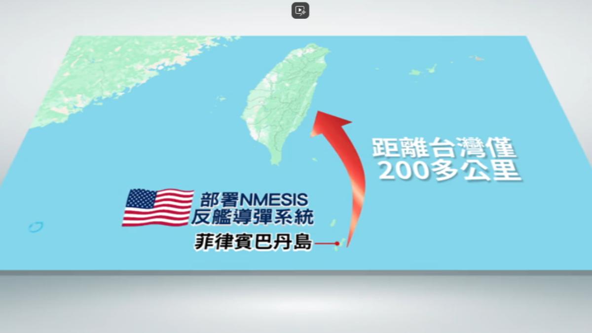 美軍在巴丹島部署NMESIS反艦導彈系統（圖／TVBS）