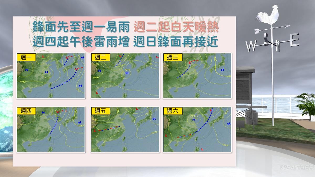 天氣／把握暖陽！全台「變天炸雨」時間曝　首波梅雨鋒週末殺來