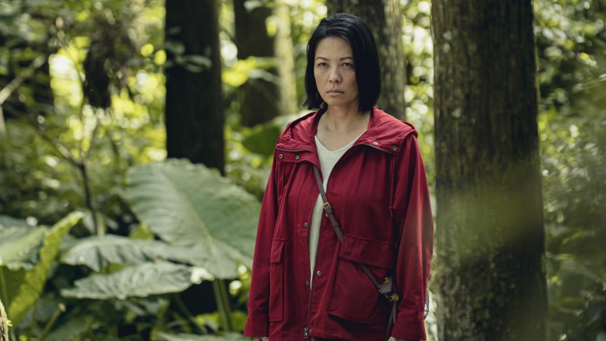 陳孝萱在《山忌 黃衣小飛俠》素顏憔悴演悲母,一照鏡子嚇到自己。(圖/威視電影提供)