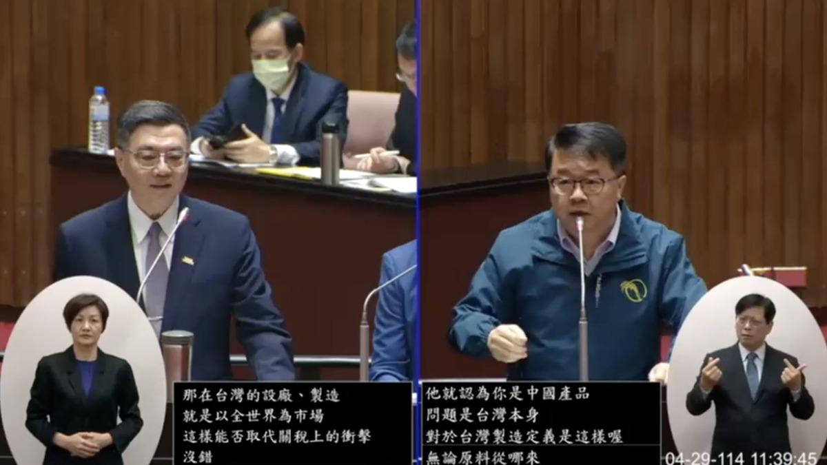 台美產地認定落差大 吳秉叡:若不調整「政府要等著垮台嗎」