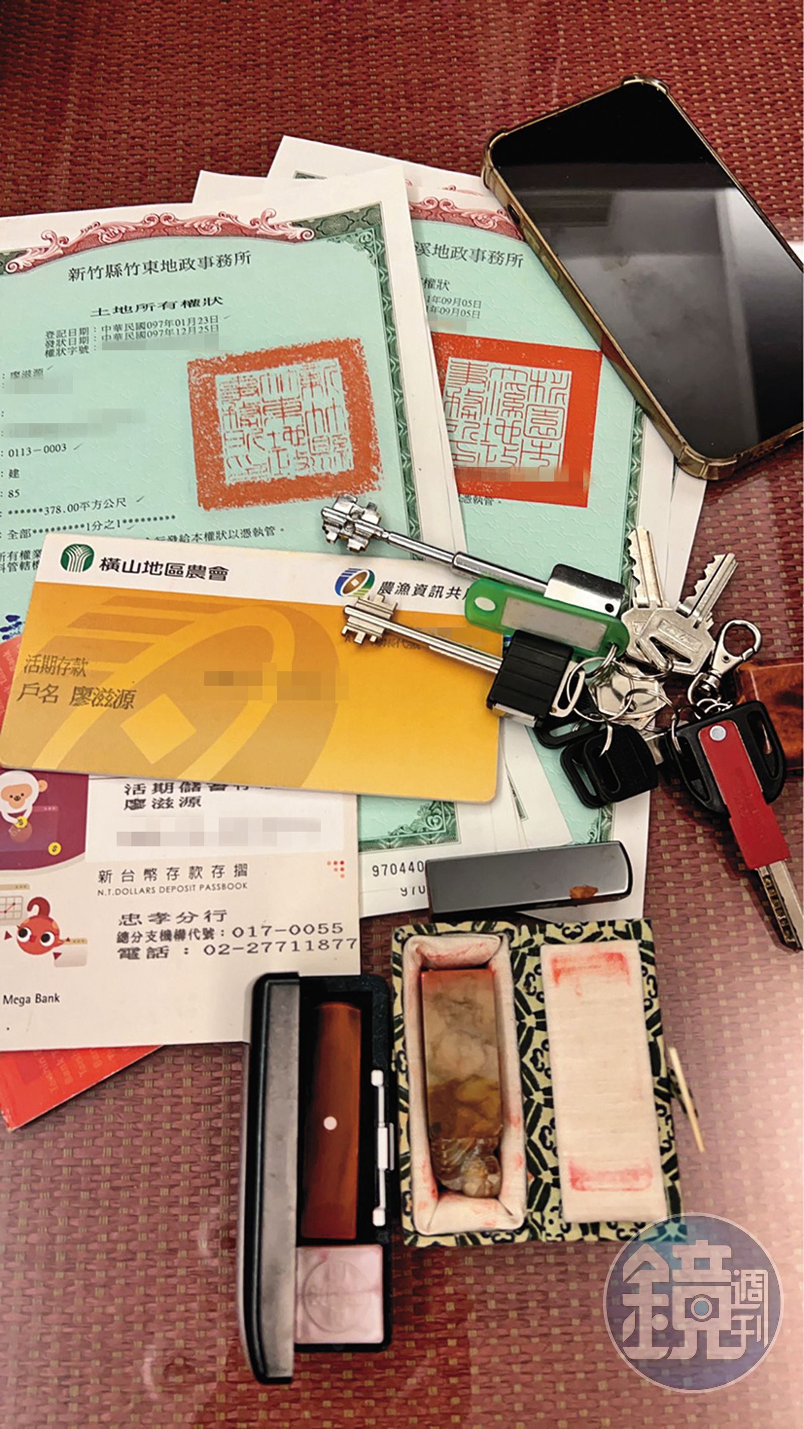 廖峻離婚後將房產、銀行存摺等重要物件，交給主要照顧者楊小姐，並叮囑「沒有他同意不能交給小孩。」（圖／鏡週刊）