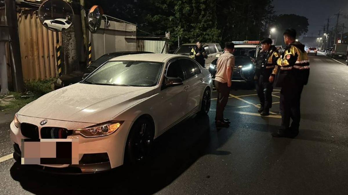 八德介壽路噪音車引民怨,環警24小時追查到案裁罰。(圖/環保局提供)