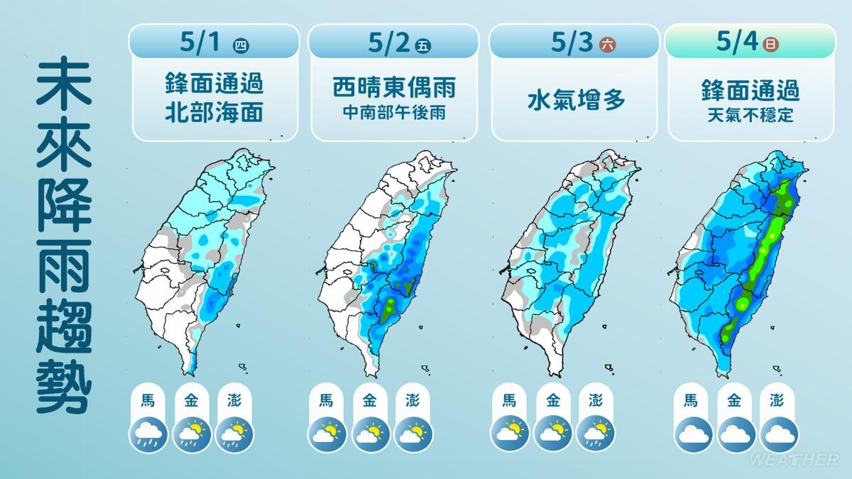 天氣/雷雨準備殺來!全台急變天「大雨橫掃」 狂轟到下週
