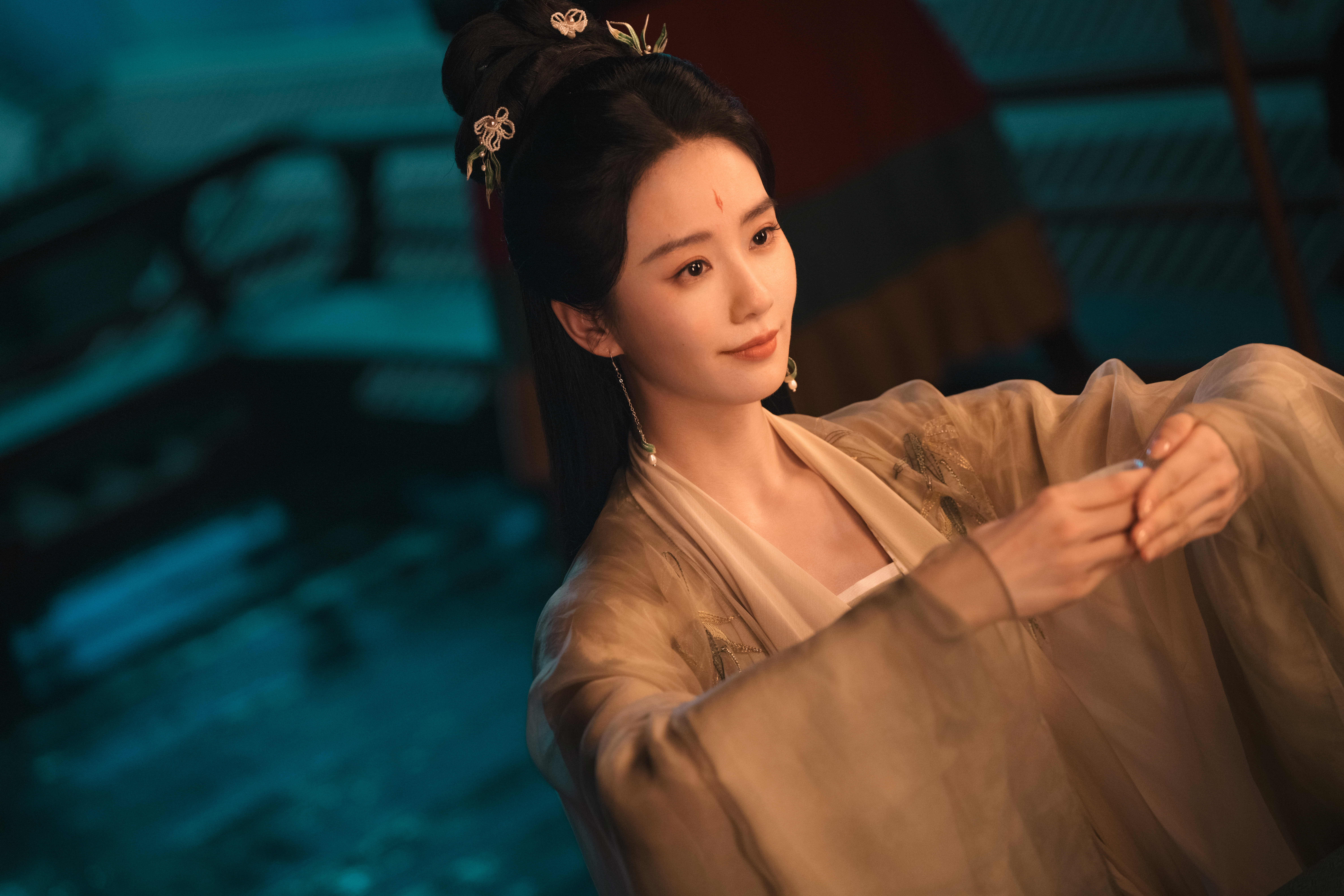 劉詩詩在《淮水竹亭》飾演東方淮竹。(圖/iQIYI愛奇藝國際版提供)