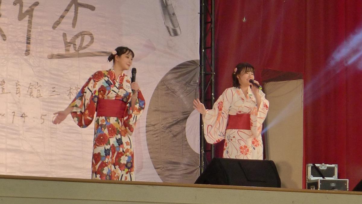 俏皮舞蹈配上經典老歌,「兒玟槍」演出獲讚。(圖/劉采兒.陳玟廷提供)