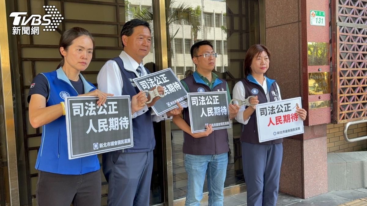 新北市議員洪佳君、林國春、王威元、陳儀君。(圖/潘千詩攝)