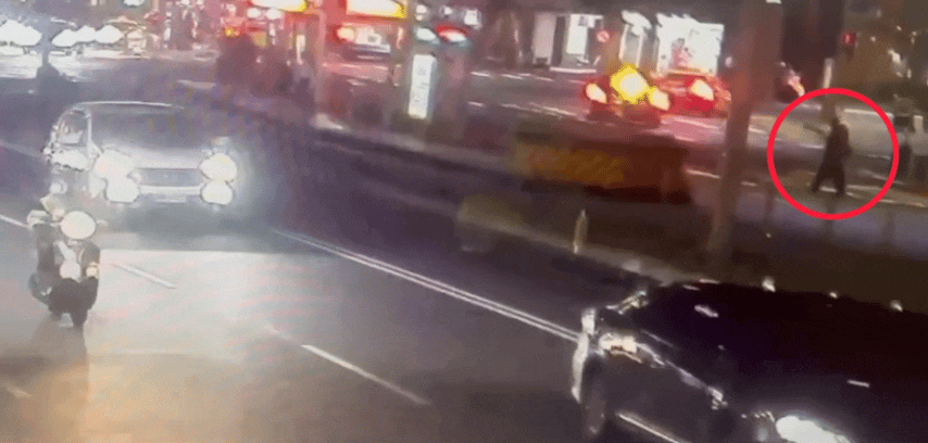 車禍監視器畫面。(圖/TVBS)