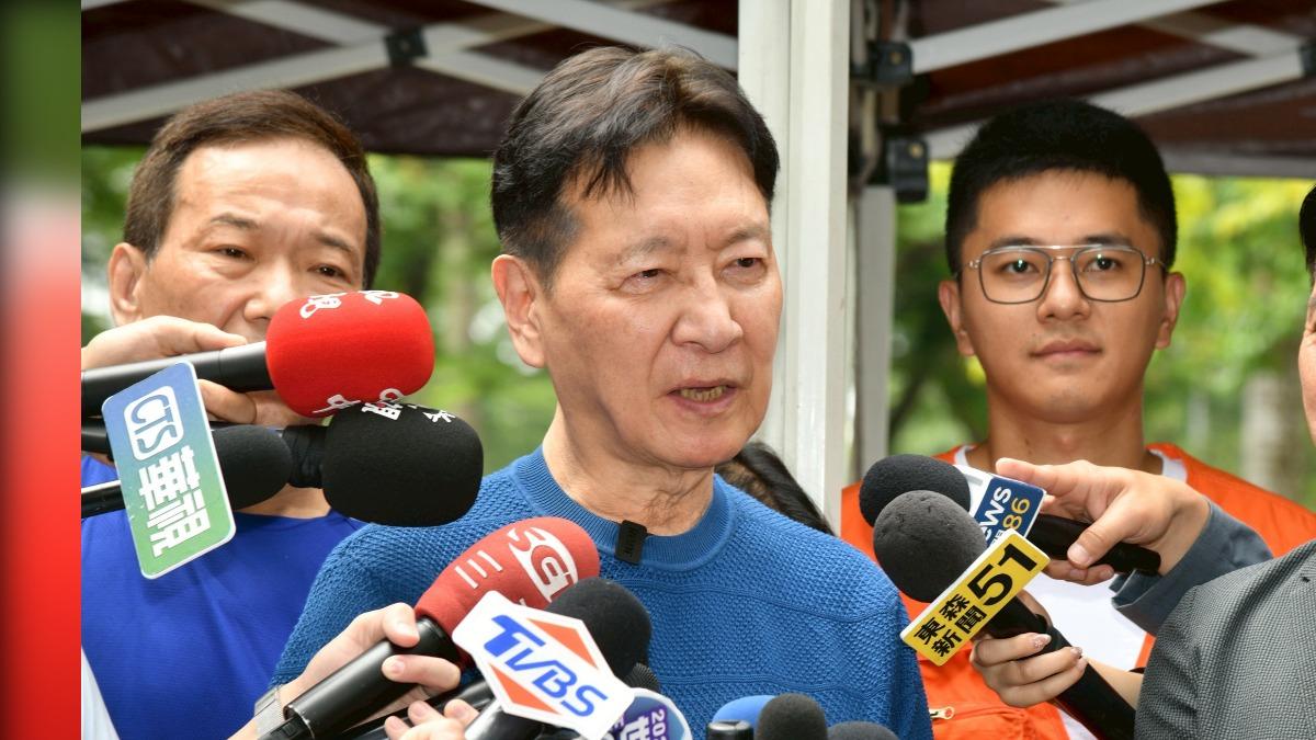 趙少康預言檢調下一個約談的是朱立倫。(圖/胡瑞麒攝)
