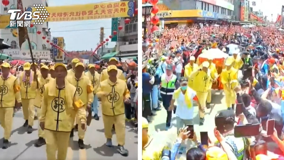 快訊/進喔!32萬香燈腳熱烈呼喊 白沙屯媽祖抵朝天宮
