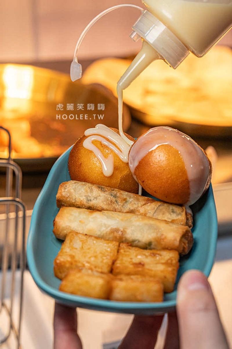 提供蘿蔔糕、炸春捲、奶皇包等港式點心。(圖/「虎麗笑嗨嗨」提供)
