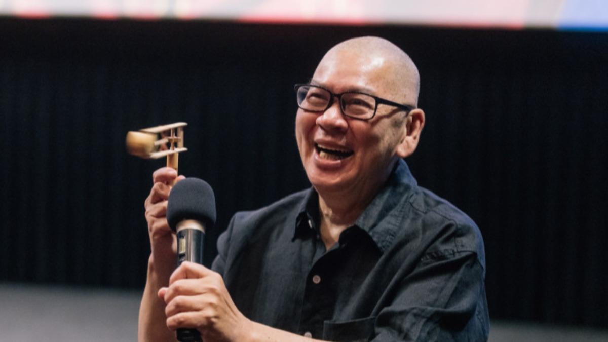 蔡明亮親自出席 「行者十步」電影馬拉松的10小時播映。(圖/國家電影及視聽文化中心提供)