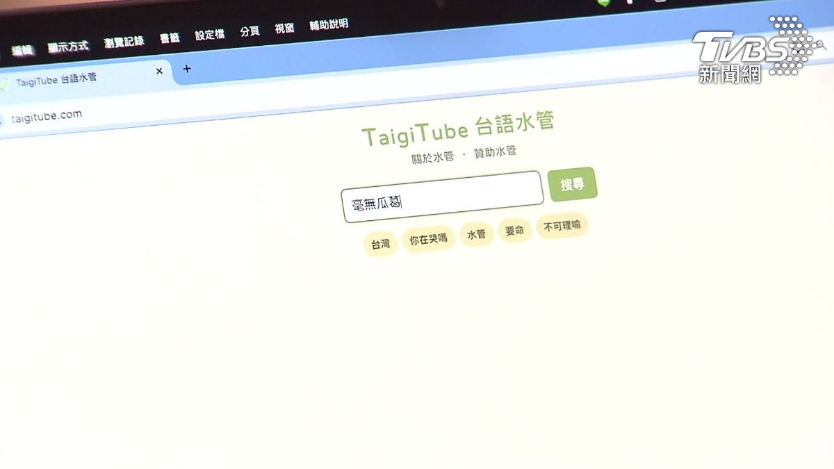 台語水管網站使用超方便(圖/TVBS)