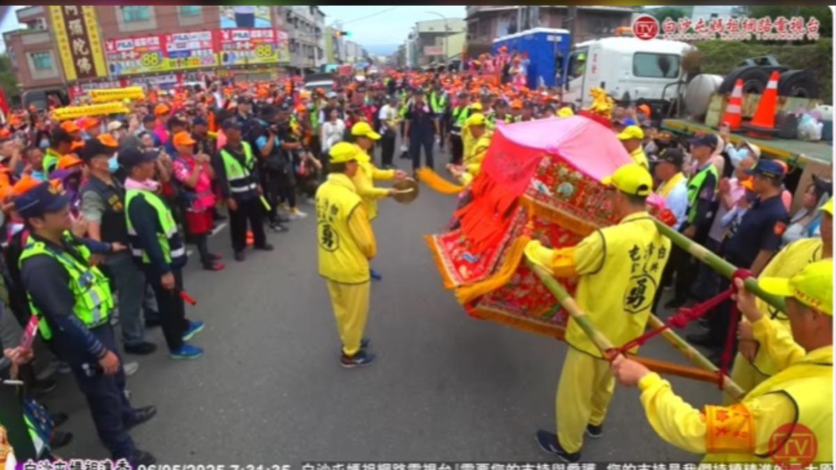 白沙屯媽祖是否進入南投讓外界相當期待。（圖／翻攝白沙屯媽祖網路電視台YouTube）