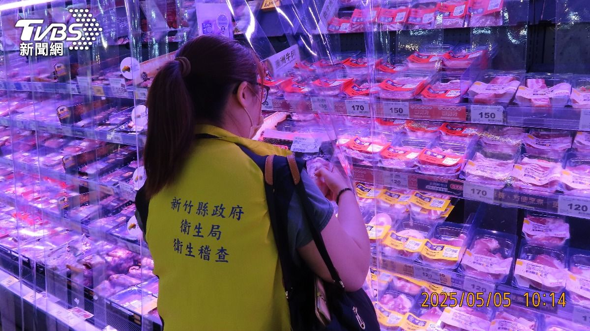 新竹縣府守護食安 嚴查豬肉標示違者開罰。(圖/新竹縣政府提供)