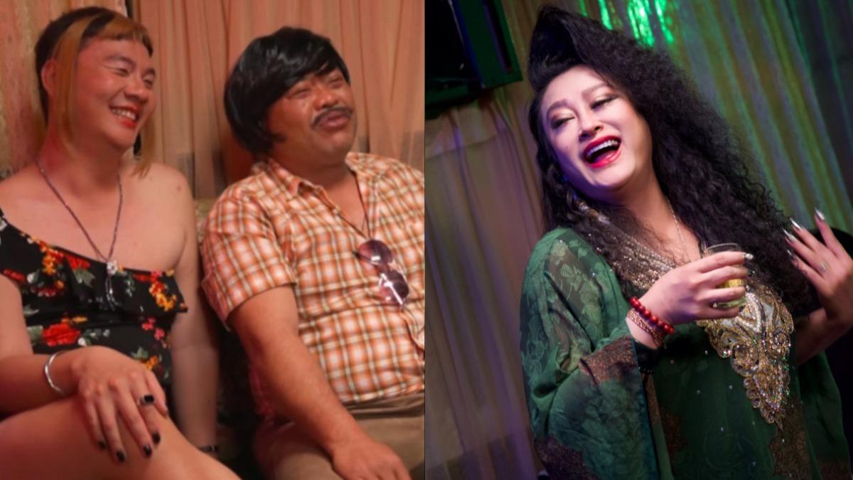 巴大雄〈舅媽〉MV驚喜滿滿,紀曉君完全詮釋舅媽一角。(圖/翻攝自阿翰Po影片、巴大雄臉書)