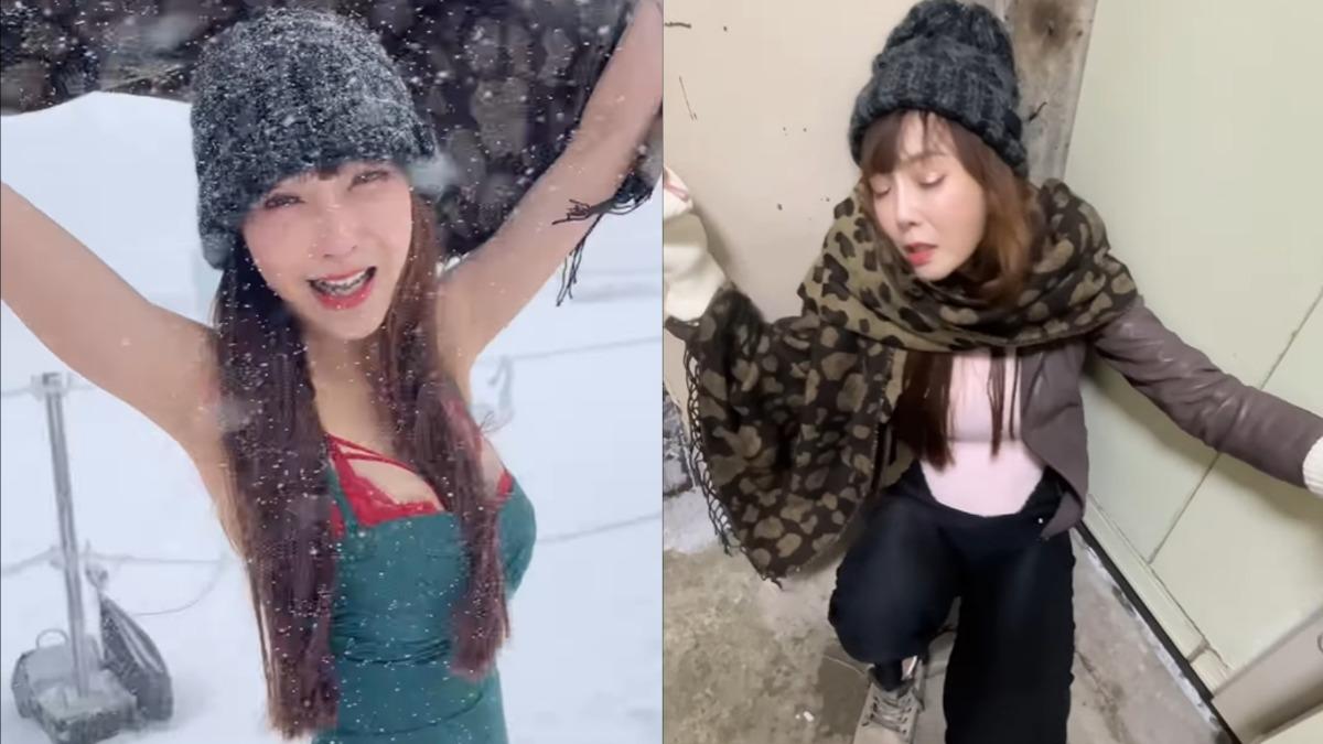 美魔女零下6度穿比基尼「失溫險喪命」 遇暴雪全身僵硬:奉勸做好保暖
