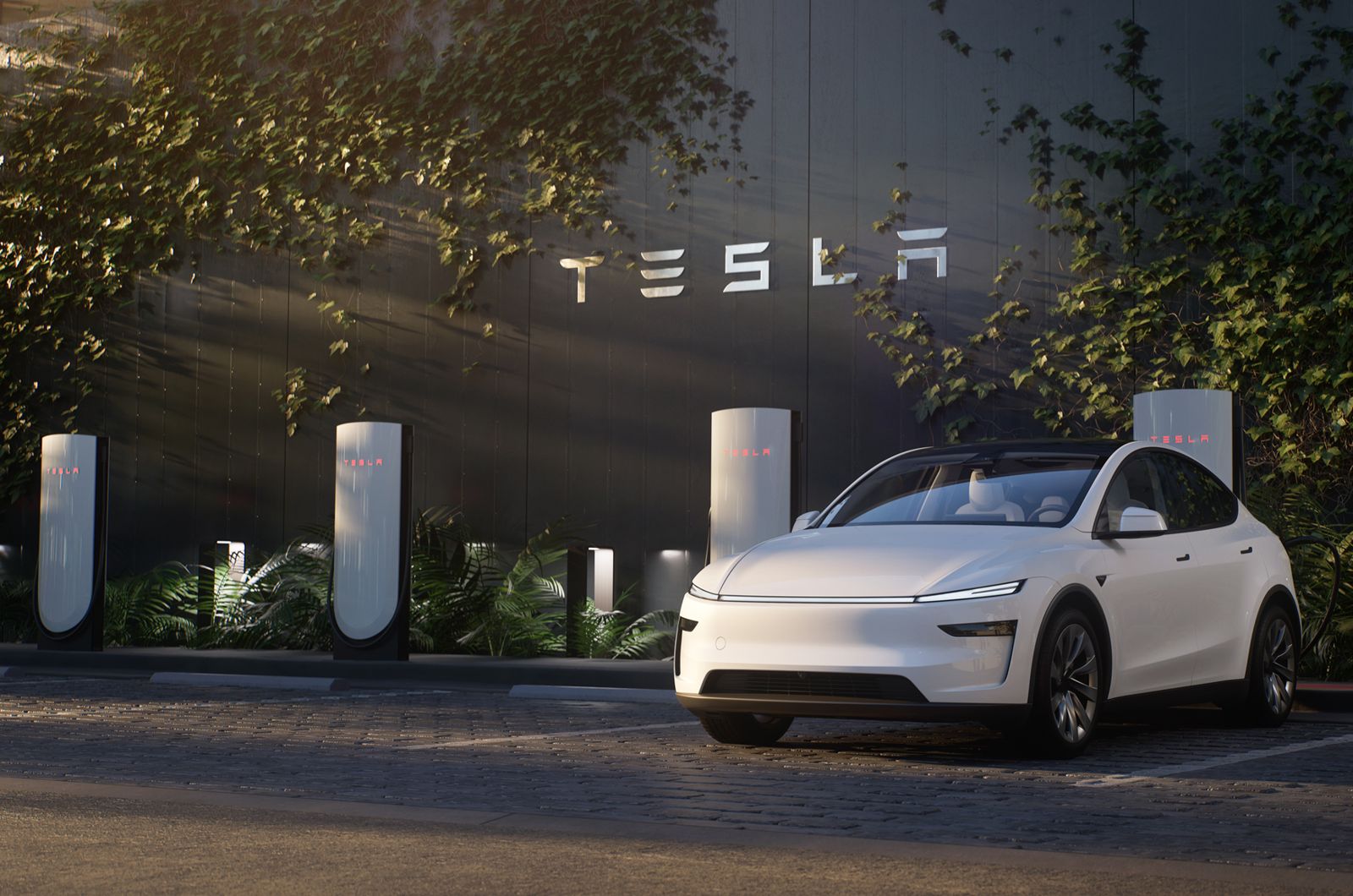 TESLA目前全台已有超過 105 座超充站點,配有超過 600 支超級充電座,遍佈全台的密集充電網絡與最快 15 分鐘即可補充最高達 267 公里的充電速度,為車主提供安心無虞的純電體驗。(圖/Tesla提供)
