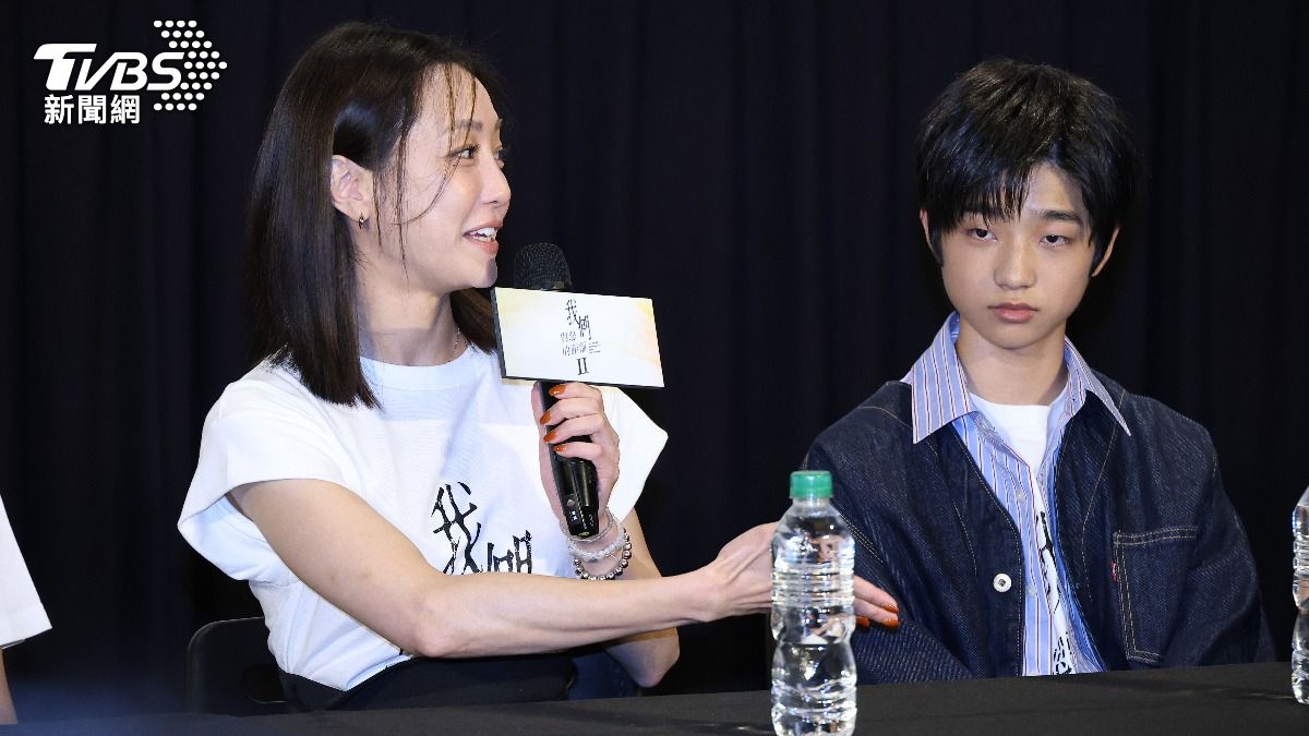 謝欣穎(左)、白潤音的母子情非常催淚。(圖/張哲鳴攝)