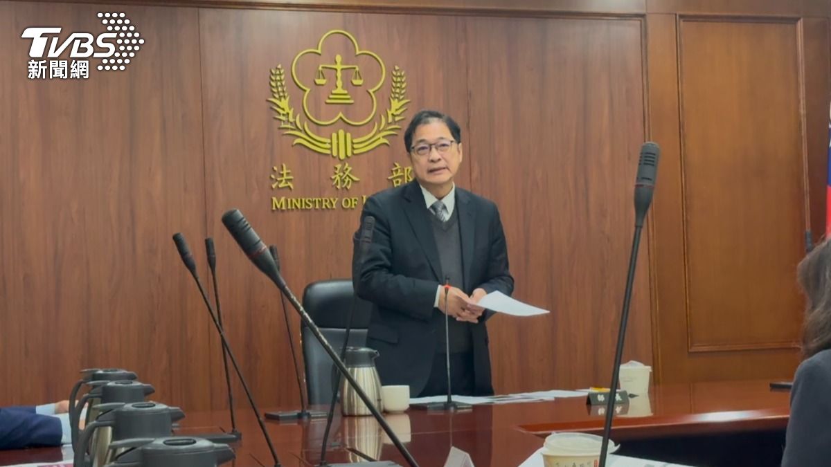 法務部長鄭銘謙。(圖/潘千詩攝)