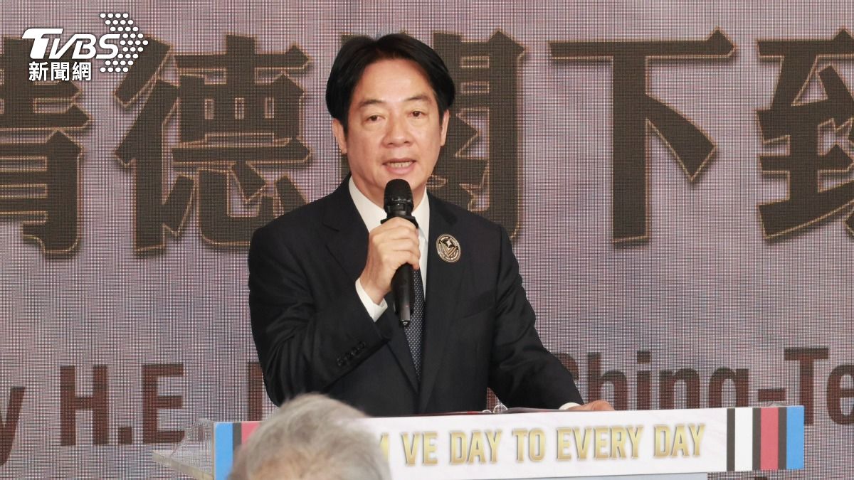 總統賴清德今出席「歐戰勝利日」紀念活動。(圖/潘建樺攝)