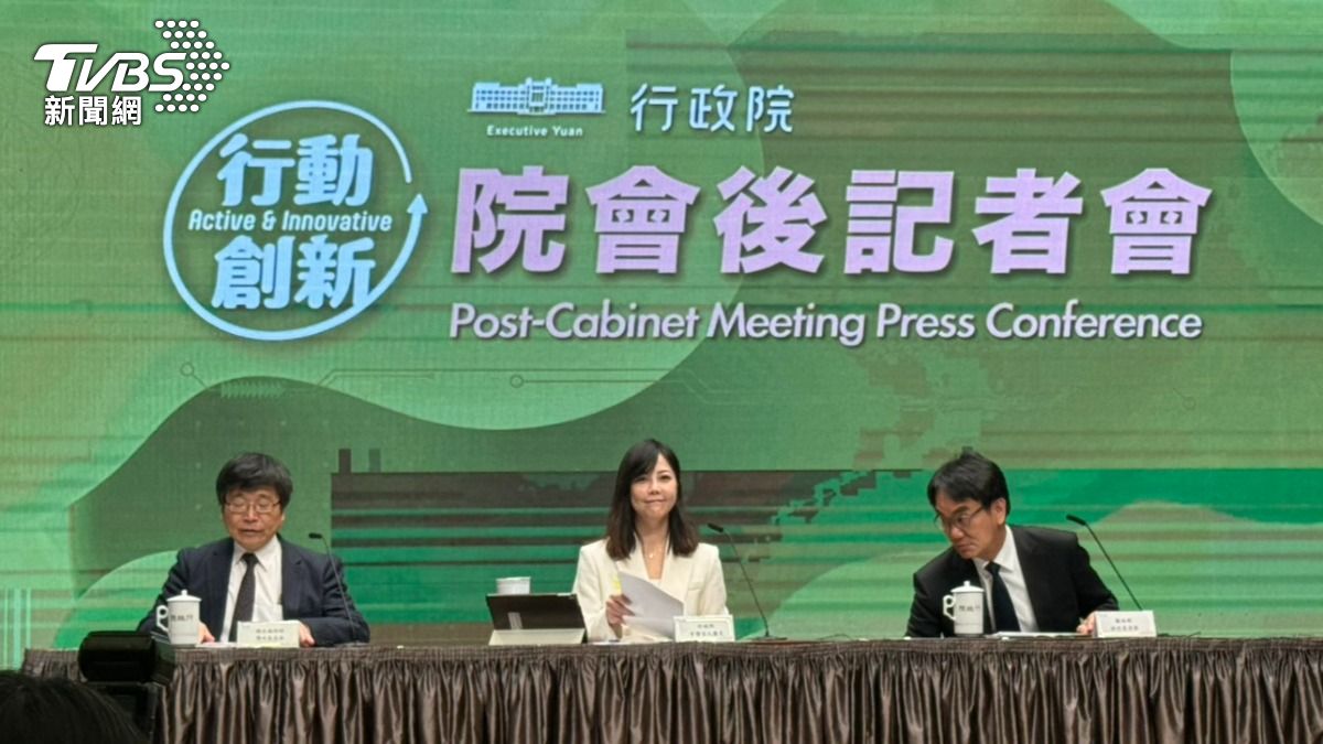 行政院舉辦院會後記者會。（圖／劉庭宇攝）
