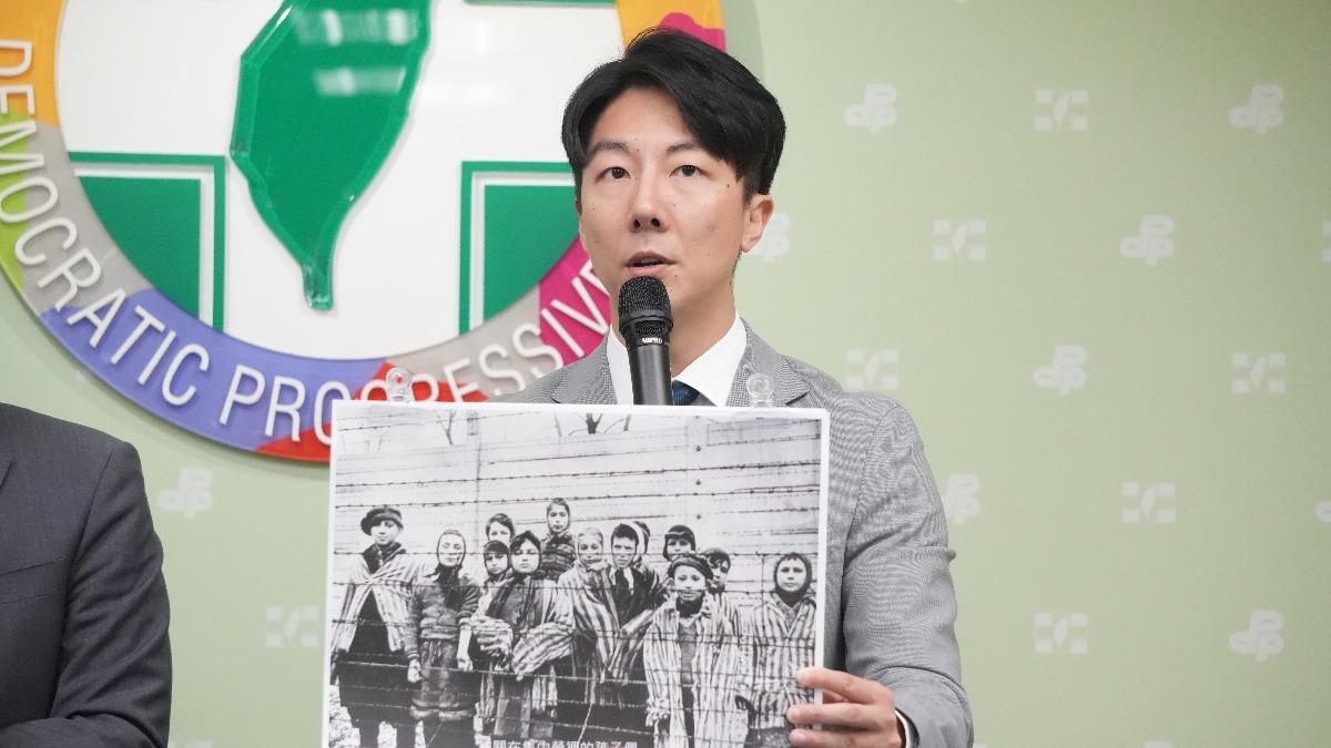 吳崢認為,朱立倫以納粹類比台灣是錯誤的。(圖/民進黨提供)
