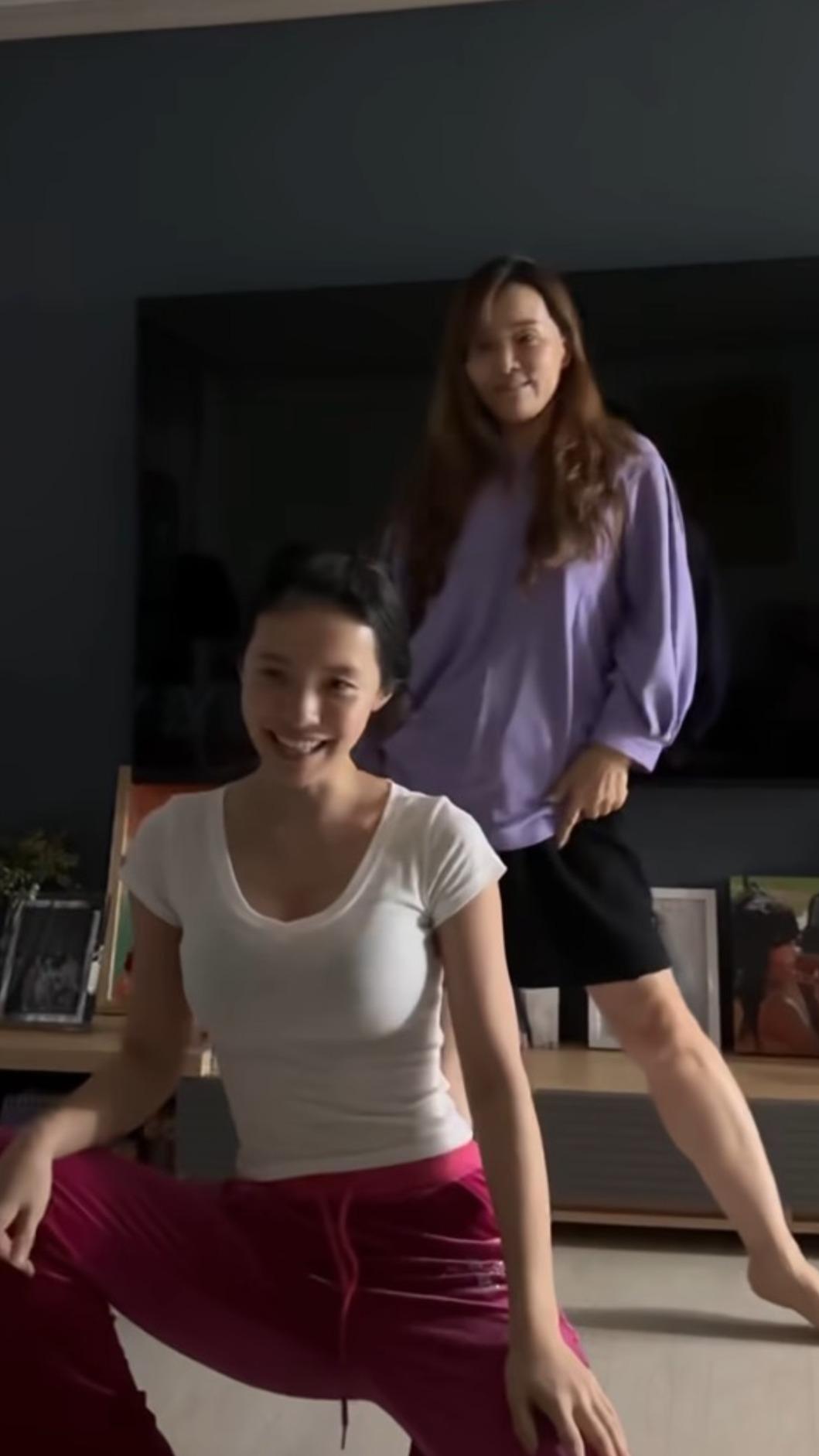 啦啦隊女神李多慧秀舞技，母女同框超萌片曝光（圖／翻攝李多慧Threads）