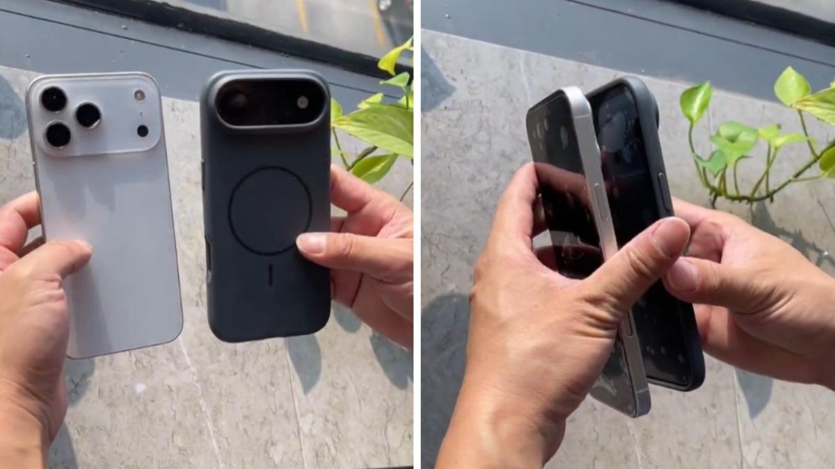最薄iPhone穿保護殼也不胖!17 Air實測畫面曝