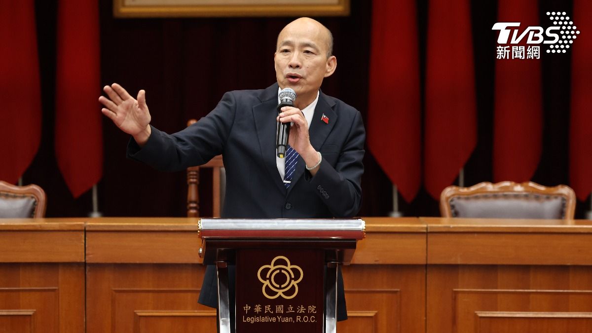 韓國瑜致詞。(圖/華子琛攝)