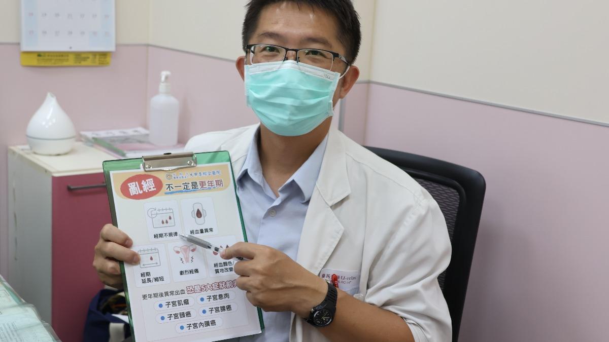張文榮強調，亂經不一定是進入更年期。（圖／大甲李綜合醫院提供）