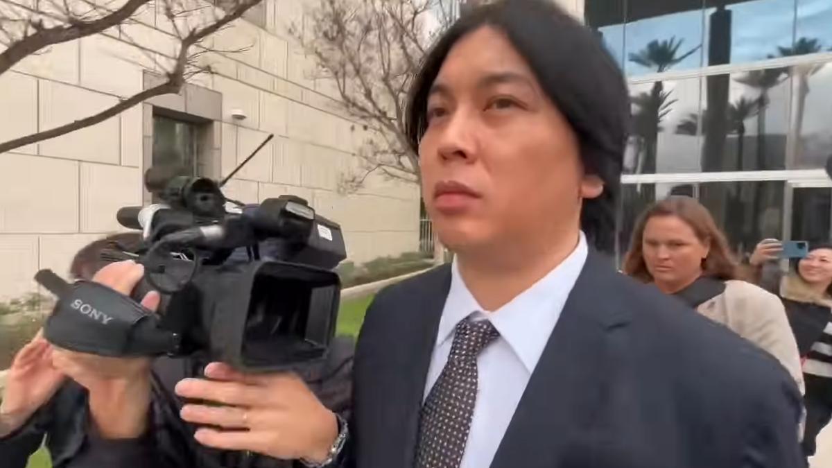 水原一平再度延後入監，美國法院未公開原因，引發外界關注。（翻攝自YouTube FOX 11 Los Angeles）