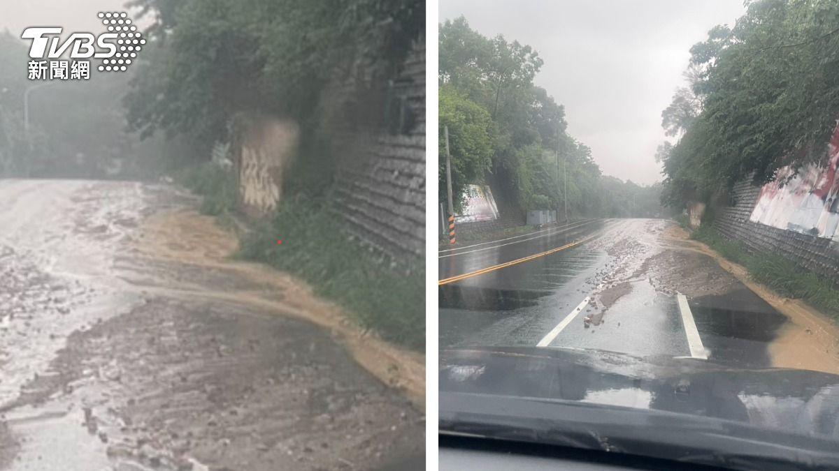雨彈炸全台！彰化出現「小土石流」　滾滾黃泥沙駭人畫面曝
