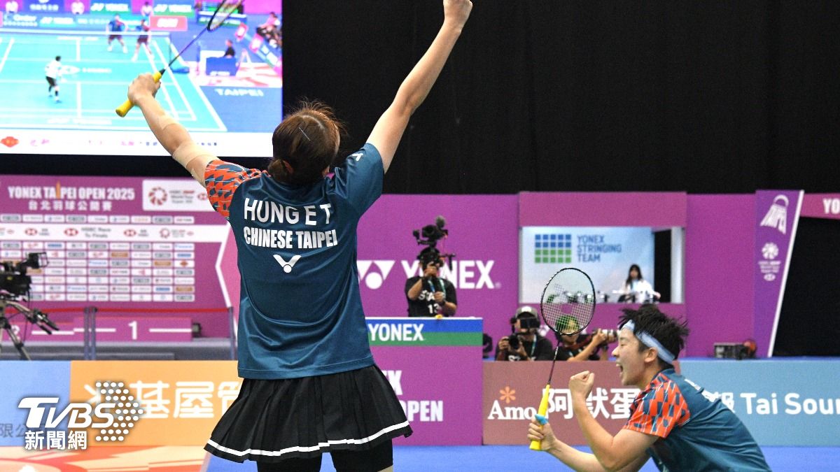 女雙組合謝沛珊、洪恩慈對上日本勁敵大竹望月、高橋美優獲勝。(圖/胡瑞麒攝)
