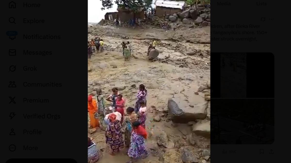 剛果暴雨洪水氾濫逾百人死亡 多孩童睡夢中被沖走喪命