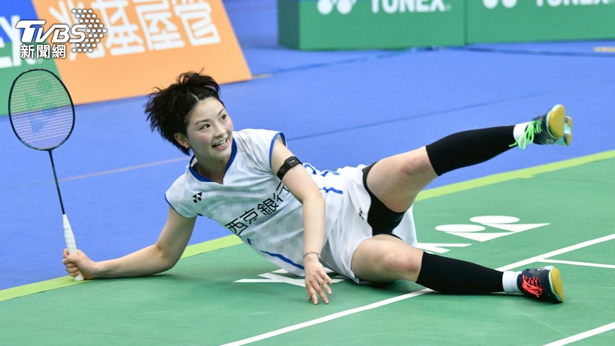 台北羽球公開賽女單決賽上演美少女大戰,日本宮崎友花激戰泰國碧查夢。(圖/胡瑞麒攝)