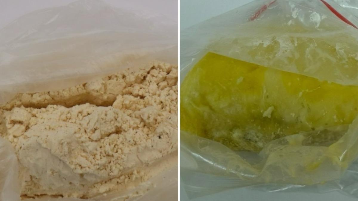 食藥署今(13)日公布最新邊境查驗結果,美國進口「炸雞裹粉」及越南進口「鮮榴槤」都被檢出不合格,全數運退或銷毀。(圖/食藥署提供)