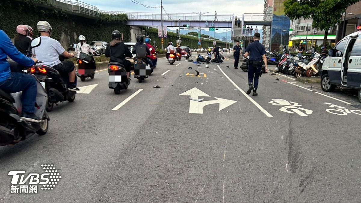 新北市永和區-車禍-騎士-連環撞
