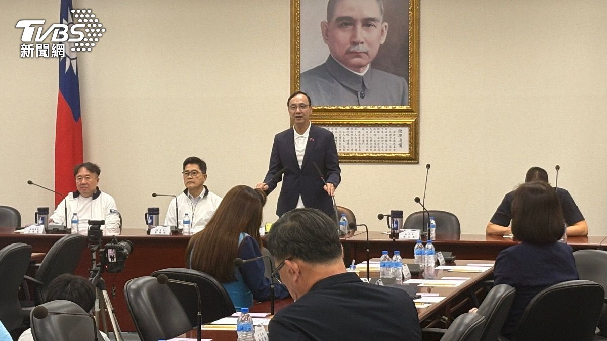 國民黨主席朱立倫。（圖／黃韋銓攝）