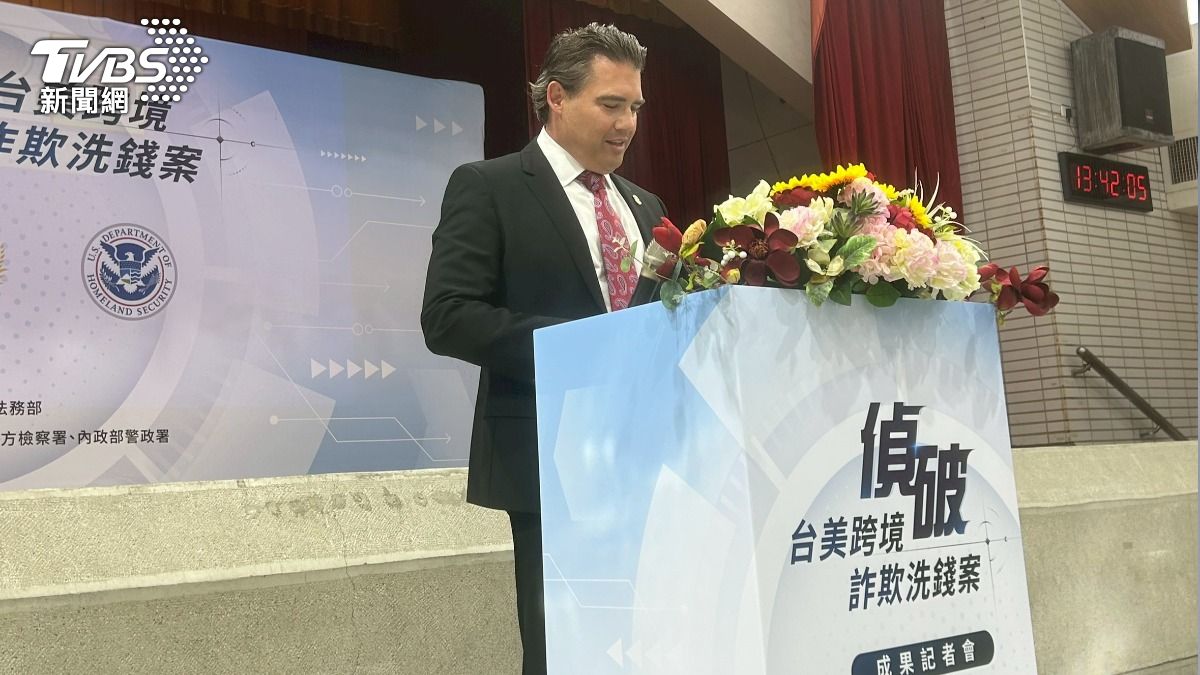 美國國土安全調查署駐台聯絡官主任盛偉安。（圖／林冠丞攝）