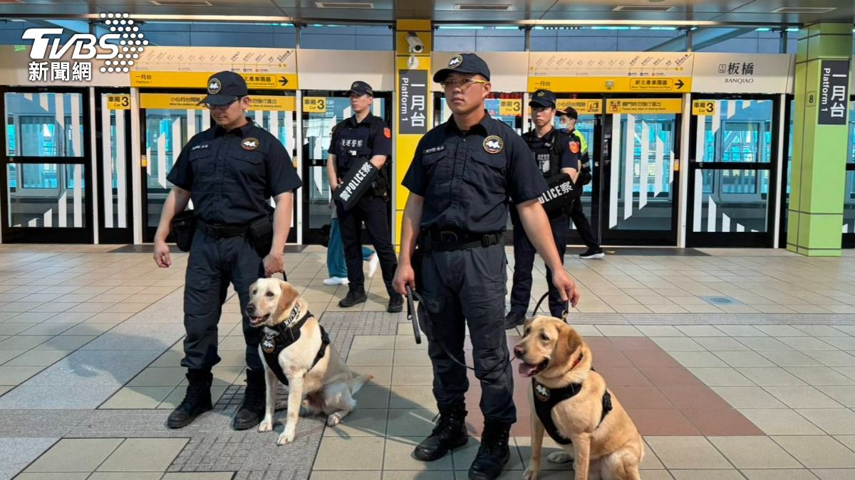 萌犬集結!新北警出動「偵爆犬科技」 打造世壯運捷運防護網