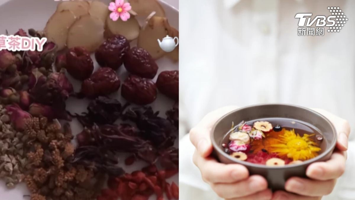 喝花草茶的養生方式（圖／翻攝自Lily IG、shutterstock）