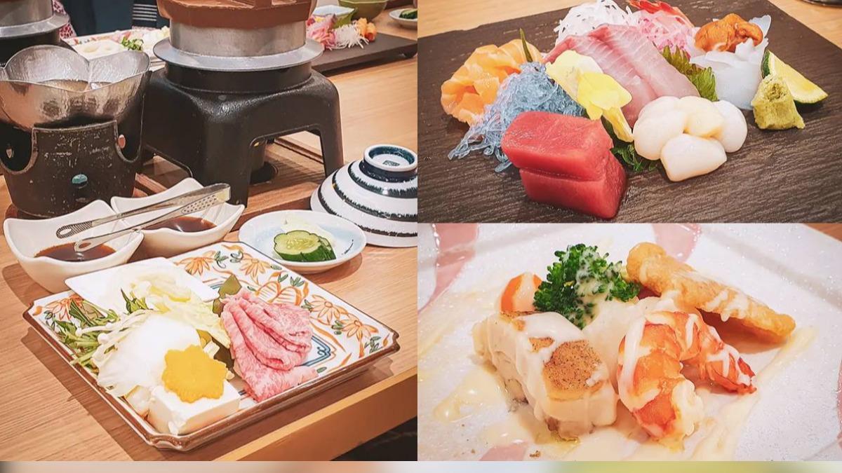 晚餐懷石料理的生魚片用料不手軟。(圖/Ken&Alice 玩樂誌提供)