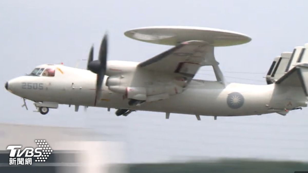 我國空軍Ｅ－２Ｋ預警機（圖／TVBS）