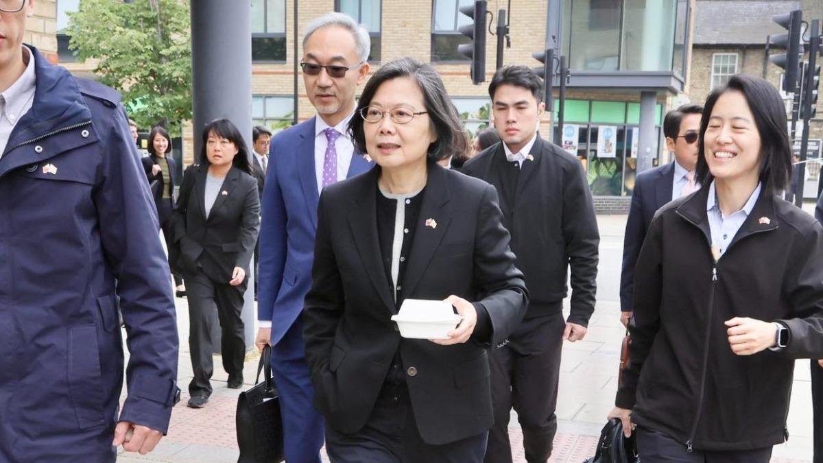 蔡英文訪英 赴劍橋大學演說談威權:妥協只會助長野心