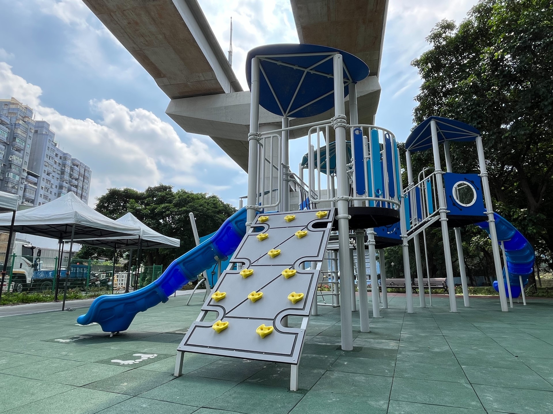 ▲鶯歌公三公園遊具設施。(圖片來源:新北市政府捷運工程局)