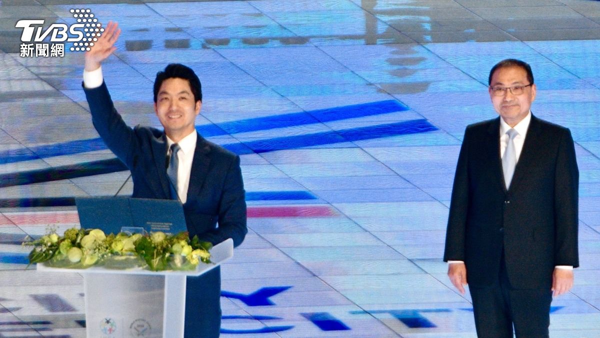 台北市長蔣萬安（左）、新北市長侯友宜（右）出席世壯運開幕。（圖／胡瑞麒攝）
