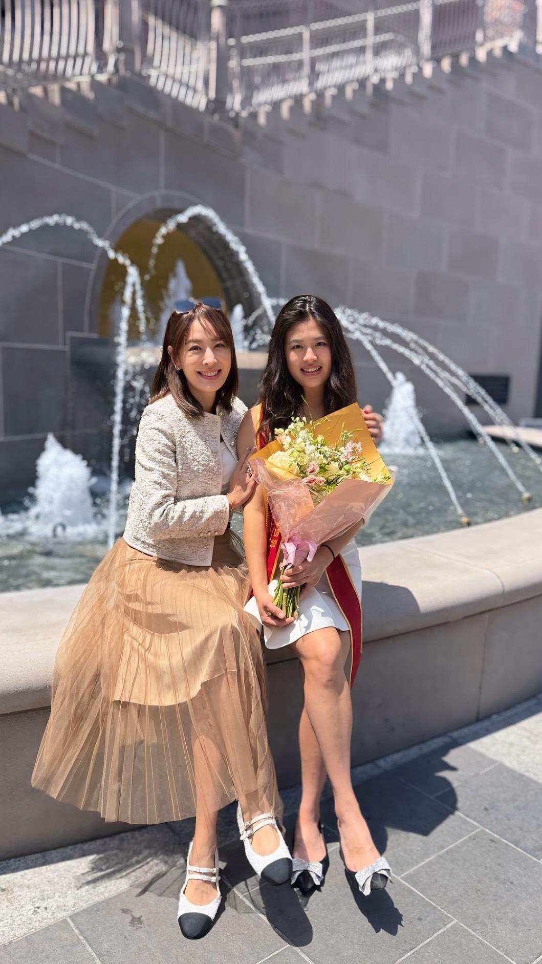 賈永婕大女兒畢業。(圖/翻攝賈永婕臉書)