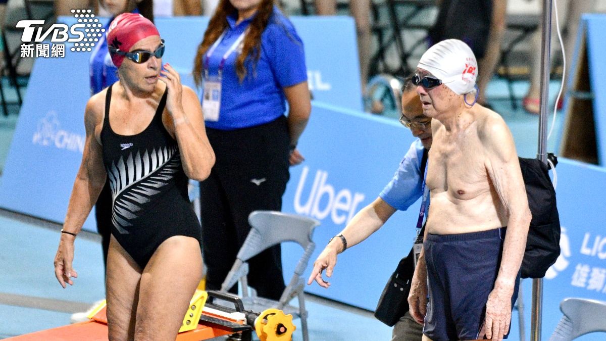 世壯運/95歲阿公陳彥地仰泳又摘金 一旁女選手驚呆